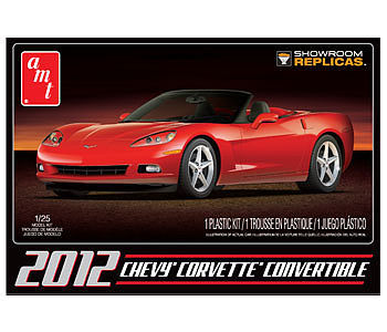 AMT 2012 Chevy Corvette Convertible Plastic Model Car Kit 1/25 Scale #733