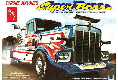 AMT T Malone Kenworth Super Boss Drag Truck Plastic Model Truck Kit 1/25 Scale #930-06