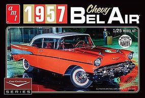 Cindy Lewis 1957 Chevy Bel Air w/Diorama White Plastic Model Car Kit 1/25 Scale #983-12