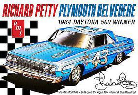 AMT Richard Petty 1964 Plymouth Belvedere Plastic Model Car Kit 1/25 Scale #989-12 AMT Richard Petty 1964 Plymouth Belvedere Plastic Model Car Kit 1/25 Scale #989-12