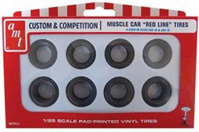 AMT Red Line Tires Parts Pack Plastic Model Tire Wheel 1/25 Scale #pp013 AMT Red Line Tires Parts Pack Plastic Model Tire Wheel 1/25 Scale #pp013