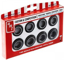 AMT Firestone Double Pinstripe Tires Parts Pack Plastic Model Tire Wheel 1/25 Scale #pp019 AMT Firestone Double Pinstripe Tires Parts Pack Plastic Model Tire Wheel 1/25 Scale #pp019