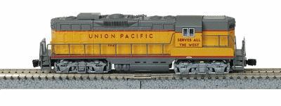 Z-Line EMD GP7 - Standard DC - Union Pacific Z Scale Model Train Diesel Locomotive #6205