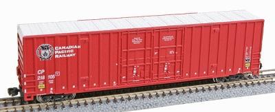 Z-Line Hi-Cube Boxcar Runner Pack pkg(4) - Canadian Pacific Z Scale Model Train Freight Car #904021