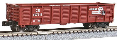 Z-Line Waffle Side Gondola Conrail #607318 (Boxcar Red) Z Scale Model Train Freight Car #9124101