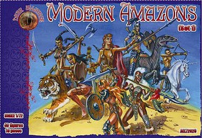 Alliance Modern Amazon Figures Plastic Model Fantasy Figure Kit 1/72 Scale #72025 Alliance Modern Amazon Figures Plastic Model Fantasy Figure Kit 1/72 Scale #72025