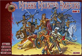 Alliance Modern Amazons Mounted Figures Plastic Model Fantasy Figure Kit 1/72 Scale #72026 Alliance Modern Amazons Mounted Figures Plastic Model Fantasy Figure Kit 1/72 Scale #72026