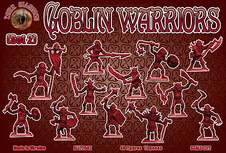 Alliance Goblin Warriors Set #2 Plastic Model Fantasy Figure Kit 1/72 Scale #72042