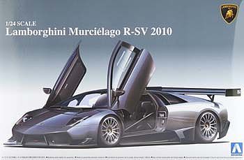 Aoshima Lamborghini Murcielago R-SV 2010 Plastic Model Car 1/24 Scale #007105