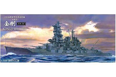 Aoshima IJN Kongo Battleship Plastic Model Military Ship Kit 1/350 Scale #010945