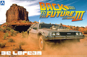 Aoshima DeLorean From Back to the Future III Plastic Model Car Kit 1/24 Scale #011874 Aoshima DeLorean From Back to the Future III Plastic Model Car Kit 1/24 Scale #011874
