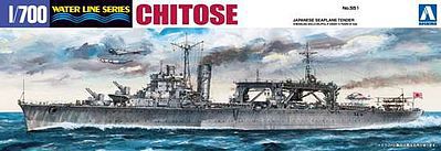 Aoshima IJN Sea Plane Carrier Chitose Plastic Model Aircraft Carrier 1/700 Scale #01233