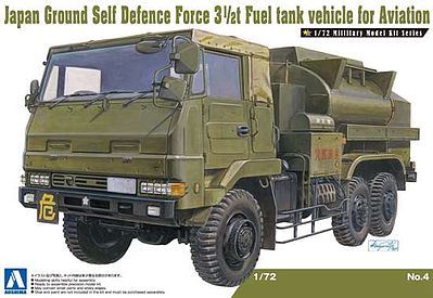 Aoshima JGSDF Fuel Truck for Aviation Plastic Model Military Vehicle Kit 1/72 Scale #07945