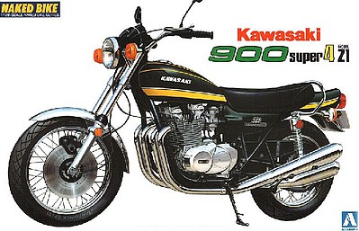 Aoshima Kawasaki 900 Super4 Model Z1 Motorcycle Plastic Model Motorcycle Kit 1/12 Scale #40980