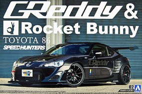 Aoshima 1/24 1986 Toyota Greddy & Rocket Bunny Racing Version Car Aoshima 1/24 1986 Toyota Greddy & Rocket Bunny Racing Version Car