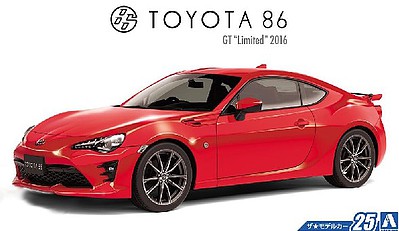 Aoshima 2016 Toyota 86 GT Limited 2-Door Car Plastic Model Car Kit 1/24 Scale #51801