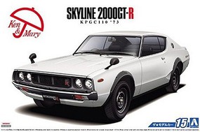Aoshima 1/24 1973 Nissan Skyline HT 2000GT-R 2-Door Car Aoshima 1/24 1973 Nissan Skyline HT 2000GT-R 2-Door Car