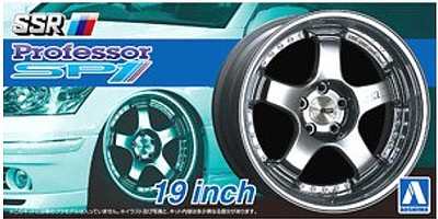 Aoshima SSR Professor SP1 19 Tire & Wheel Set (4) Plastic Model Tire Wheel 1/24 Scale #52532
