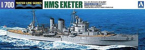 Aoshima British Exeter Heavy Cruiser Waterline Plastic Model Military Ship Kit 1/700 Scale #52730
