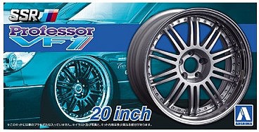 Aoshima SSR Professor VF1 20 Tire & Wheel Set (4) Plastic Model Tire Wheel Kit 1/24 Scale #52778