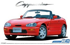 Aoshima 1991 Suzuki Cappucino 2-Door Sports Car Convertible Plastic Model Car Kit 1/24 #53416 Aoshima 1991 Suzuki Cappucino 2-Door Sports Car Convertible Plastic Model Car Kit 1/24 #53416