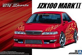 Aoshima 1/24 1998 Toyota JZX100 Mark II Tourer V 4-Door Car Aoshima 1/24 1998 Toyota JZX100 Mark II Tourer V 4-Door Car