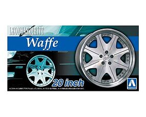 Aoshima Leonhardiritt Waffe 20'' Tire & Wheel Set (4) Plastic Model Tire Wheel 1/24 Scale #53720 Aoshima Leonhardiritt Waffe 20'' Tire & Wheel Set (4) Plastic Model Tire Wheel 1/24 Scale #53720