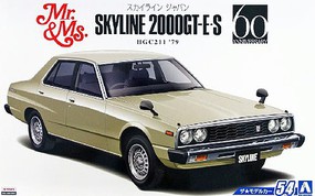 Aoshima 1/24 1979 Nissan Skyline 2000GT-E/S 4-Door Sedan