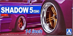 Aoshima Shadow 5(5H) 14'' Tire & Wheel Set (4)
