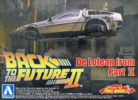 Aoshima DeLorean Car Hoover Type Back to the Future II Plastic Model Car Kit 1/43 Scale #54765