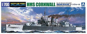 Aoshima HMS Cornwall British Heavy Cruiser Plastic Model Military Ship Kit 1/700 Scale #56745