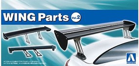 Aoshima Wing Custom Parts Vol.2 (3 different spoilers) Plastic Model Vehicle Acc. Kit 1/24 #58244