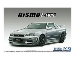 Aoshima 04' Nissan BNR34 Skyline GT-R Z-Tune 2-Door Plastic Model Car Vehicle Kit 1/24 Scale #58312