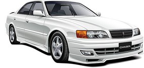 Aoshima 1/24 1998 Toyota JZX100 Chaser Tourer V 4-Door Car Aoshima 1/24 1998 Toyota JZX100 Chaser Tourer V 4-Door Car