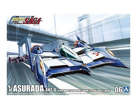 Aoshima Future GPZ Cyber Formula Asurada AKF0 Race Plastic Model Car Vehicle Kit 1/24 Scale #59081