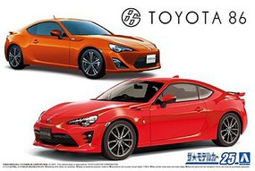 Aoshima 2016 Toyota 86 ZN6 2-Door Car Plastic Model Car Vehicle Kit 1/24 Scale #59661