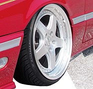 Aoshima K-Break Hybreed Fivesta 18 Tire & Wheel Set (4) Plastic Model Tire Wheel Kit 1/24 #61121