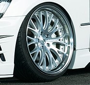 Aoshima K-Break Level Over Delta X 19 Tire/Wheel Set (4) Plastic Model Tire Wheel Kit 1/24 #61152