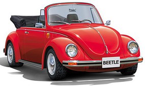 Aoshima 1975 VW Beetle Model 1303S Convertible Plastic Model Car Vehicle Kit 1/24 Scale #61541
