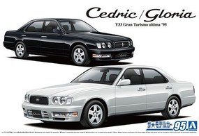 Aoshima 1995 Y33 Cedric/Gloria Granturismo Ultima 4-Door Plastic Model Car Kit 1/24 Scale #61749