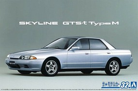 Aoshima 1989 HCR32 Skyline GTS-t Type M 4-Door Plastic Model Car Vehicle Kit 1/24 Scale #62104