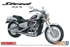 Aoshima 1996 Honda Speed NC26 VSE w/Custom Parts Plastic Model Motorcycle Kit 1/12 Scale #62685