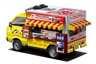 Aoshima Star Kebab Mobile Food Truck Plastic Model Truck Kit 1/24 Scale #63934