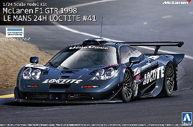 Aoshima 1998 McLaren F1 GTR LeMans Loctite #41 24-Hr Race Car Plastic Model Car Kit 1/24 #7501