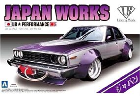 Aoshima 1/24 Nissan Skyline LB-Works 4-Door Car Aoshima 1/24 Nissan Skyline LB-Works 4-Door Car