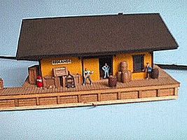 Alpine 1886 Freight House Orange, 5-1/4 x 6'' 13.5 x 15.3cm HO Scale Model Railroad Building #5111 Alpine 1886 Freight House Orange, 5-1/4 x 6'' 13.5 x 15.3cm HO Scale Model Railroad Building #5111