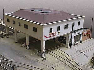 Alpine Main Street Station - Kit - 10 x 12 25.5 x 30.5cm HO Scale Model Railroad Building #73