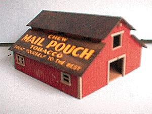 Alpine Old Town Mail Pouch Tobacco Barn Kit HO Scale Model Railroad Building #87