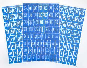 Rub'n Etch Stencils Old Rub'n Etch Stencils Old