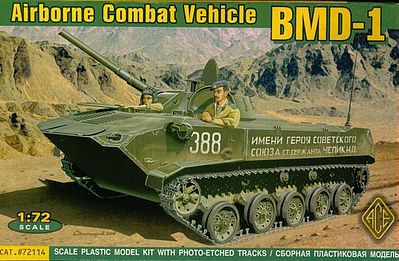 Ace BMD1 Airborne Combat Vehicle Plastic Model Military Vehicle 1/72 Scale #72114
